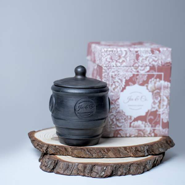 Kumbh- Premium organic scented soy wax candles( geranium and pine needle).